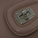 Miu Miu Hand Bag Leather 2way Pink Silver Auth sw284V-19