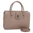 Miu Miu Hand Bag Leather 2way Pink Silver Auth sw284V-1