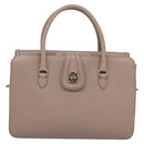 Miu Miu Hand Bag Leather 2way Pink Silver Auth sw284V-13