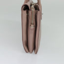 Miu Miu Hand Bag Leather 2way Pink Silver Auth sw284V-3
