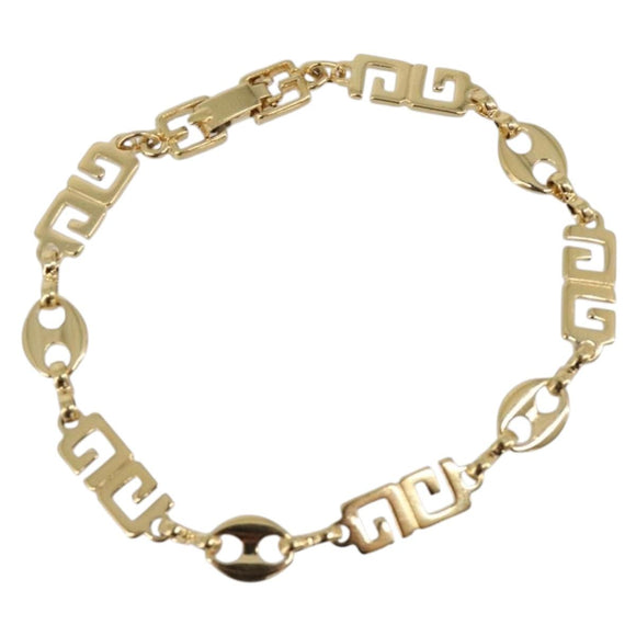 GIVENCHY Bracelet Metal Gold Tone Auth SW2852