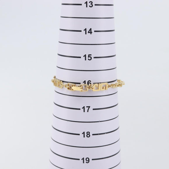 GIVENCHY Bracelet Metal Gold Tone Auth SW2852