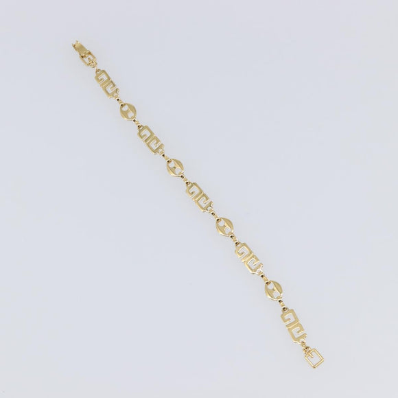GIVENCHY Bracelet Metal Gold Tone Auth SW2852