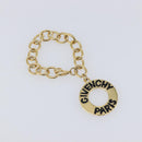 GIVENCHY Bracelet Metal 3 Set Gold Tone Orange Auth SW2853-12