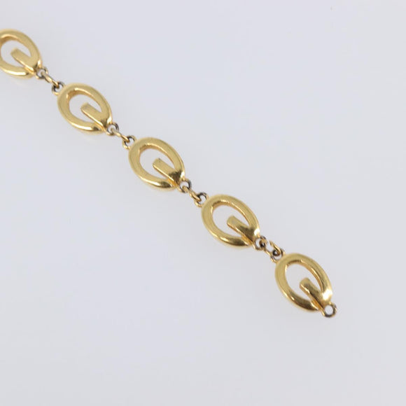 GIVENCHY Bracelet Metal 3 Set Gold Tone Orange Auth SW2853
