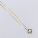 GIVENCHY Necklace Metal 4 Set Gold Tone Auth SW2854-14
