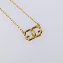 GIVENCHY Necklace Metal 4 Set Gold Tone Auth SW2854-23