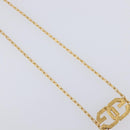 GIVENCHY Necklace Metal 4 Set Gold Tone Auth SW2854-29