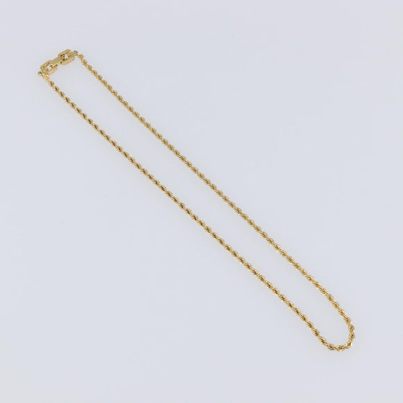 GIVENCHY Necklace Metal 4 Set Gold Tone Auth SW2854