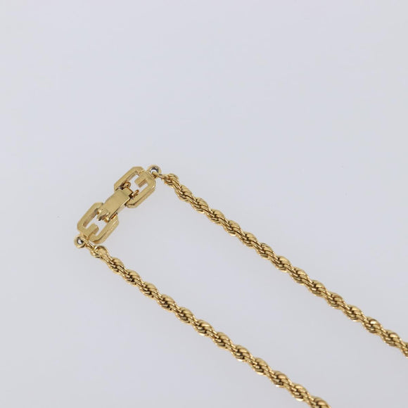 GIVENCHY Necklace Metal 4 Set Gold Tone Auth SW2854