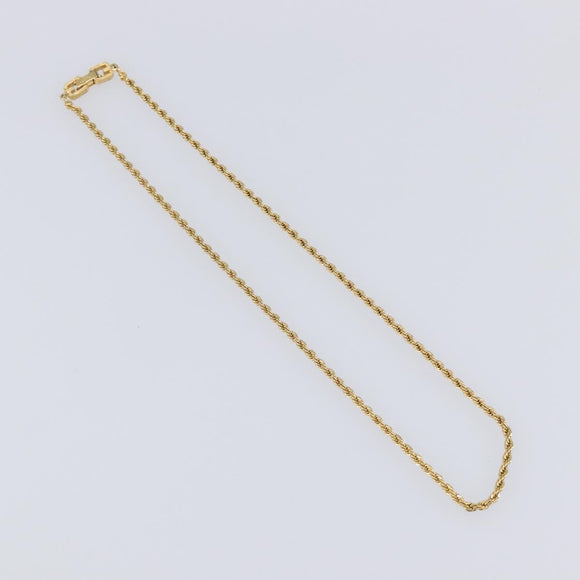 GIVENCHY Necklace Metal 4 Set Gold Tone Auth SW2854