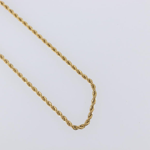 GIVENCHY Necklace Metal 4 Set Gold Tone Auth SW2854