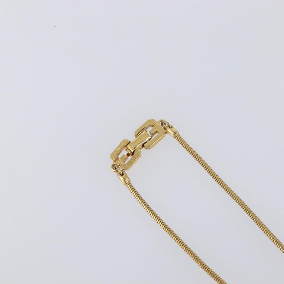 GIVENCHY Necklace Metal 4 Set Gold Tone Auth SW2854
