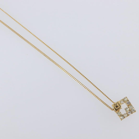 GIVENCHY Necklace Metal 4 Set Gold Tone Auth SW2855