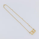 GIVENCHY Necklace Metal 4 Set Gold Tone Auth SW2855-28