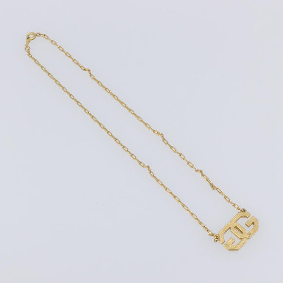 GIVENCHY Necklace Metal 4 Set Gold Tone Auth SW2855
