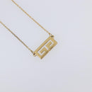 GIVENCHY Necklace Metal 4 Set Gold Tone Auth SW2855-3