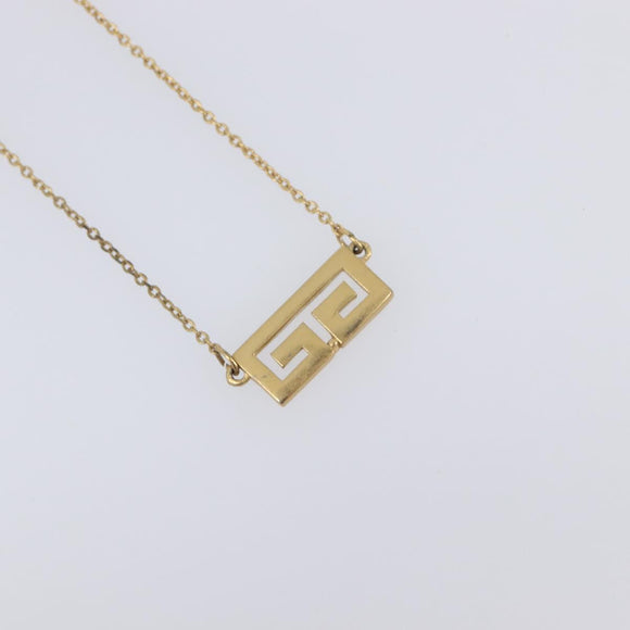 GIVENCHY Necklace Metal 4 Set Gold Tone Auth SW2855