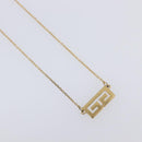 GIVENCHY Necklace Metal 4 Set Gold Tone Auth SW2855-4