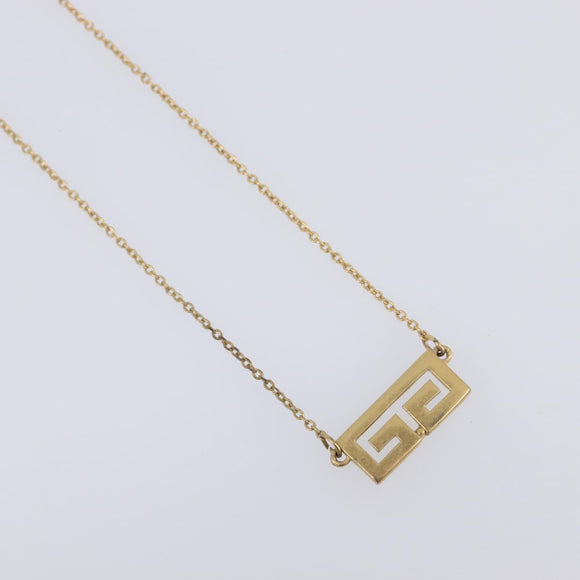 GIVENCHY Necklace Metal 4 Set Gold Tone Auth SW2855