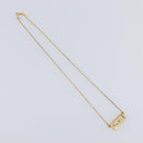 GIVENCHY Necklace Metal 4 Set Gold Tone Auth SW2855-7