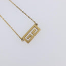 GIVENCHY Necklace Metal 4 Set Gold Tone Auth SW2855-8
