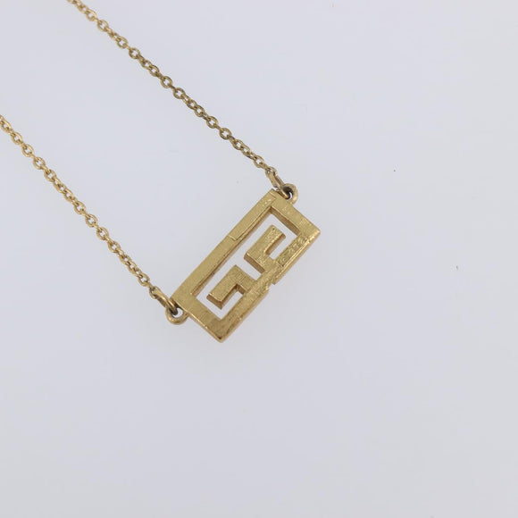 GIVENCHY Necklace Metal 4 Set Gold Tone Auth SW2855