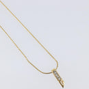 GIVENCHY Necklace Metal 4 Set Silver Gold Tone Auth SW2856-14