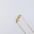 GIVENCHY Necklace Metal 4 Set Silver Gold Tone Auth SW2856-17
