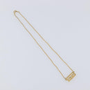 GIVENCHY Necklace Metal 4 Set Silver Gold Tone Auth SW2856-2
