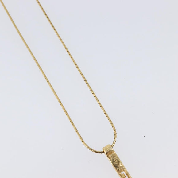 GIVENCHY Necklace Metal 4 Set Silver Gold Tone Auth SW2856
