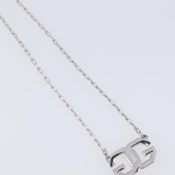 GIVENCHY Necklace Metal 4 Set Silver Gold Tone Auth SW2856