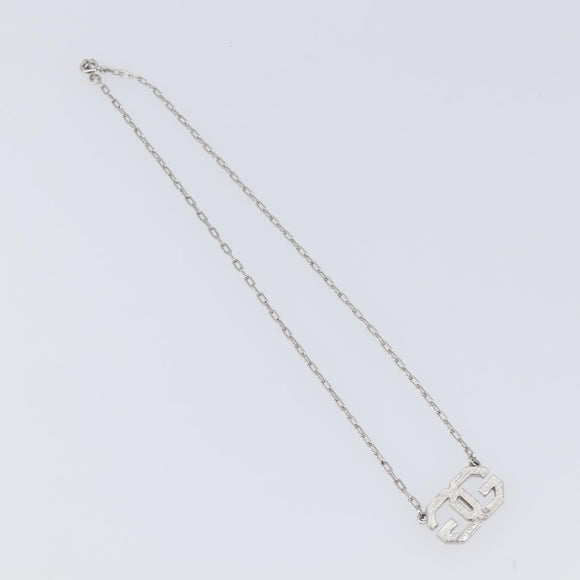 GIVENCHY Necklace Metal 4 Set Silver Gold Tone Auth SW2856