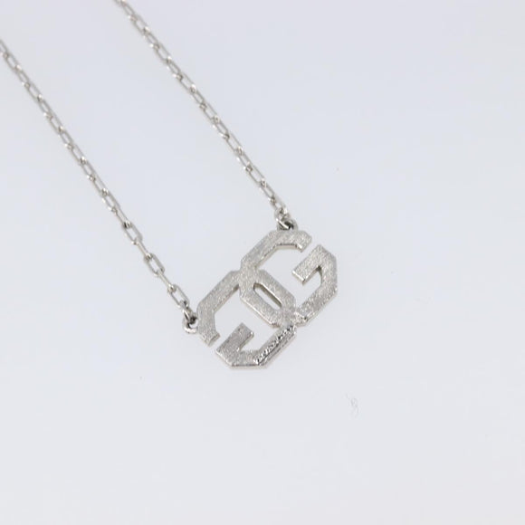 GIVENCHY Necklace Metal 4 Set Silver Gold Tone Auth SW2856