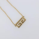 GIVENCHY Necklace Metal 4 Set Silver Gold Tone Auth SW2856-3
