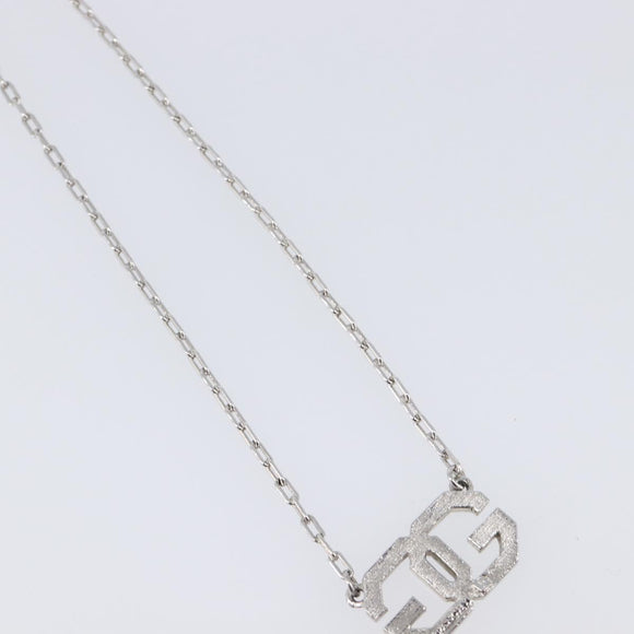 GIVENCHY Necklace Metal 4 Set Silver Gold Tone Auth SW2856
