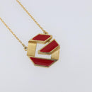 GIVENCHY Necklace Metal 4 Set Silver Gold Tone Auth SW2856-34