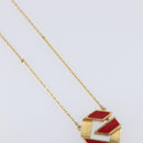 GIVENCHY Necklace Metal 4 Set Silver Gold Tone Auth SW2856-35
