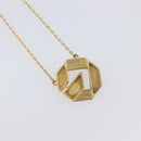 GIVENCHY Necklace Metal 4 Set Silver Gold Tone Auth SW2856-39