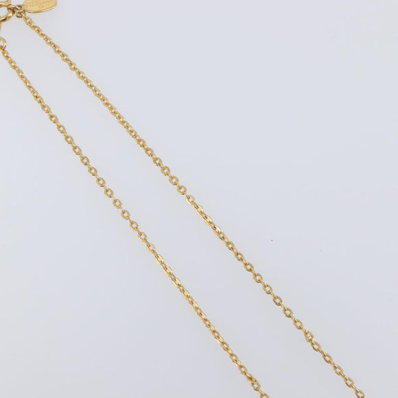 GIVENCHY Necklace Metal 4 Set Silver Gold Tone Auth SW2856