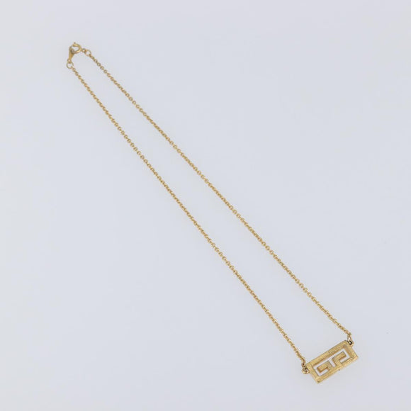 GIVENCHY Necklace Metal 4 Set Silver Gold Tone Auth SW2856