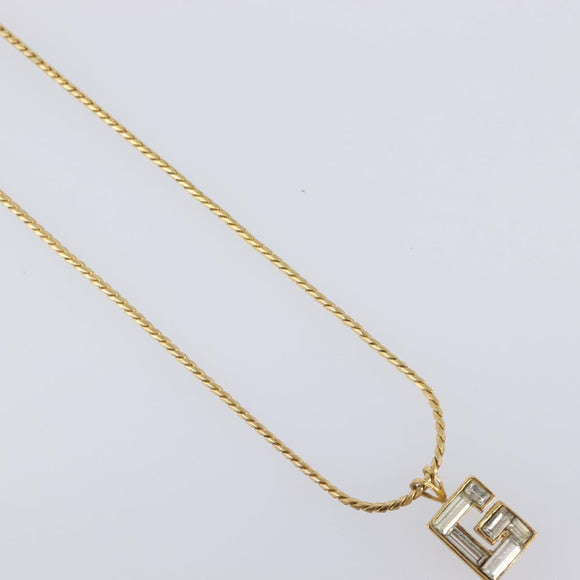 GIVENCHY Necklace Metal 4 Set Gold Tone Auth SW2857