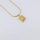 GIVENCHY Necklace Metal 4 Set Gold Tone Auth SW2857-18