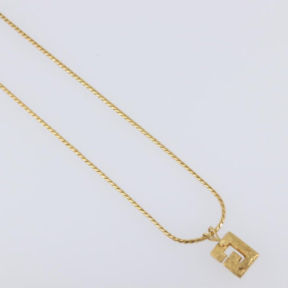 GIVENCHY Necklace Metal 4 Set Gold Tone Auth SW2857