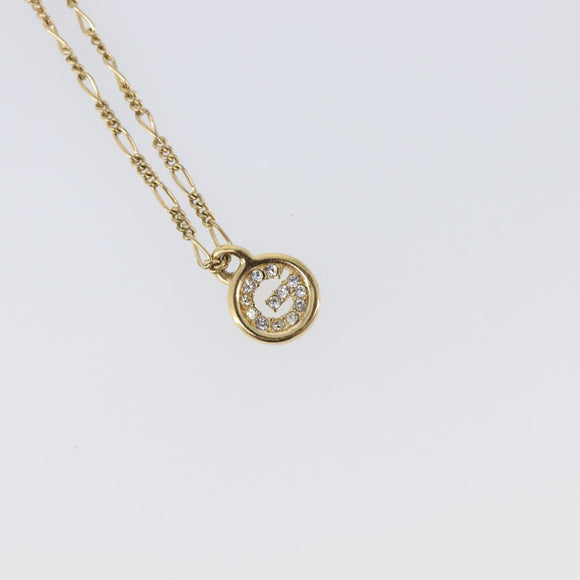 GIVENCHY Necklace Metal 4 Set Gold Tone Auth SW2857