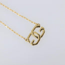 GIVENCHY Necklace Metal 4 Set Gold Tone Auth SW2857-3