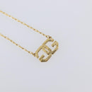 GIVENCHY Necklace Metal 4 Set Gold Tone Auth SW2857-8