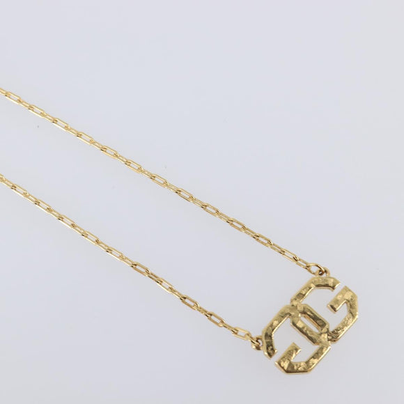 GIVENCHY Necklace Metal 4 Set Gold Tone Auth SW2857