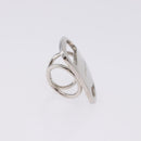 Salvatore Ferragamo Vala Scarf Ring Metal Silver Auth SW2860V-5