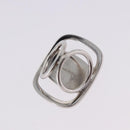 Salvatore Ferragamo Vala Scarf Ring Metal Silver Auth SW2860V-6